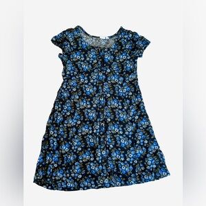 GAP Kids Dress with Blue Floral Pattern